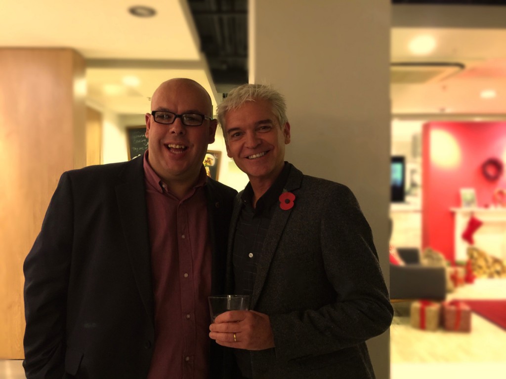Our Chris and Phillip Schofield at Waitrose Cookery School