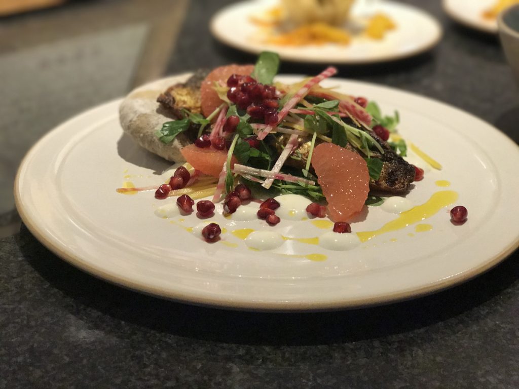 mackeral starter at bettys cookery school